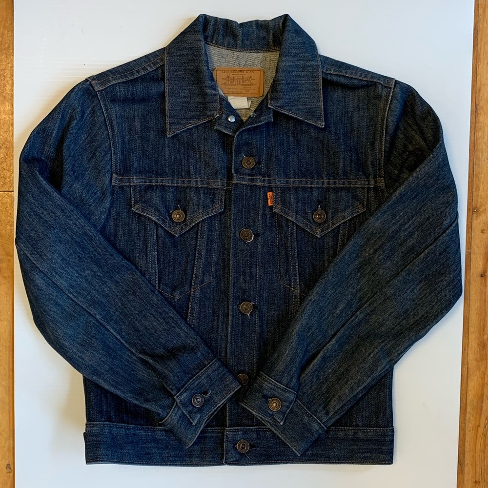 SOLD - Vintage Orange Tab Levi’s Denim Coat